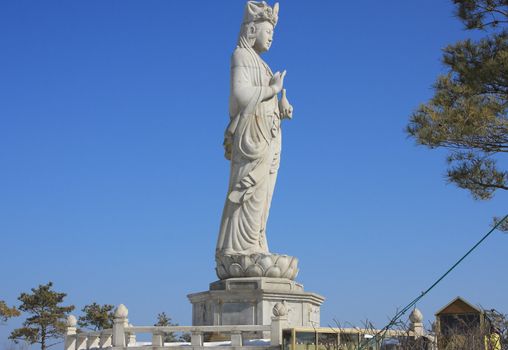 Standing Buddha on the Island of Yeonhwa South Korea