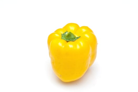 Yellow pepper isolated on white background