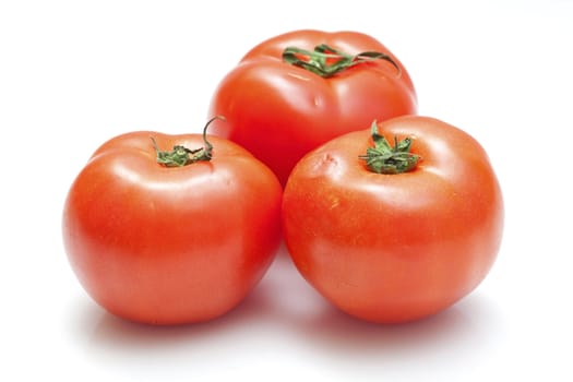 Tomatoes isolated on white background