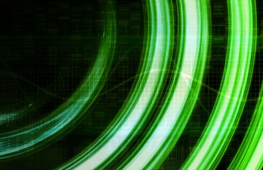 Futuristic Background in the Digital Age Art