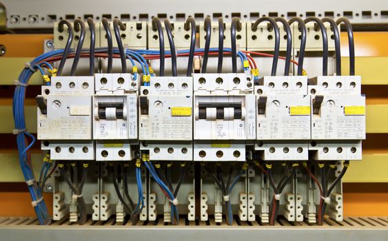 Control panel with circuit-breakers (fuse)