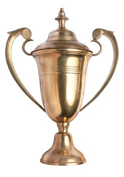 Real gold  metal  trophy 
