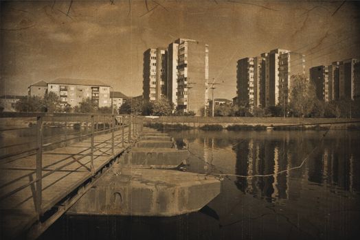 Oradea, Ponton Bridge old Photo