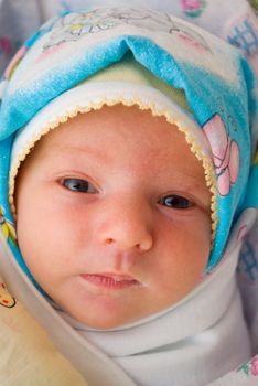 caucasian newborn girl