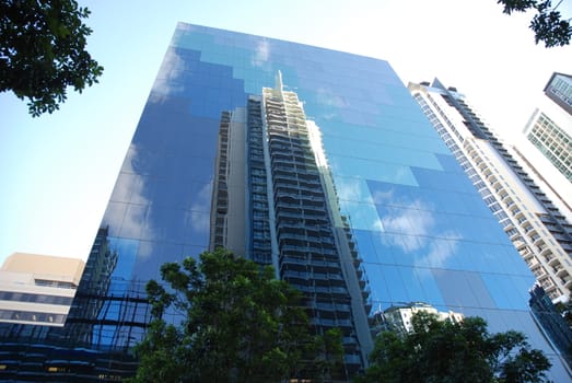 Reflection in the skyscraper (Brisbane CBD)