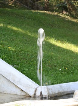 small fountain in the park
