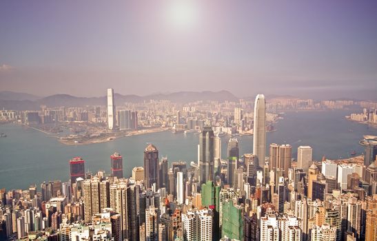Hong Kong and modern buildings