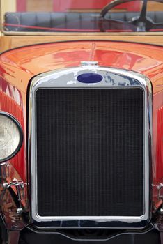 Old vintage fire engine detail 