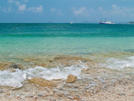 Beach in Ko Kham island, Sattahip, Chon Buri, Thailand