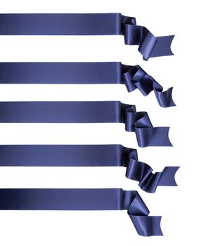 Elegance blue ribbon banner collection
