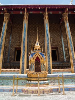 Royal Chapel of the Emerald Buddha in Temple of The Emerald Buddha (Wat Phra Kaew), Bangkok, Thailand