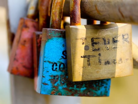 Colored padlocks