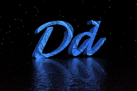letter d blue and black