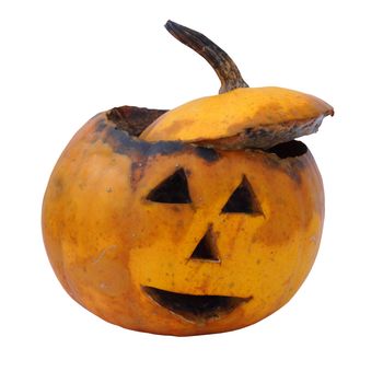Old  rotten helloween pumpkin