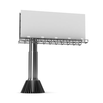 billboard on white background. Isolated 3D image