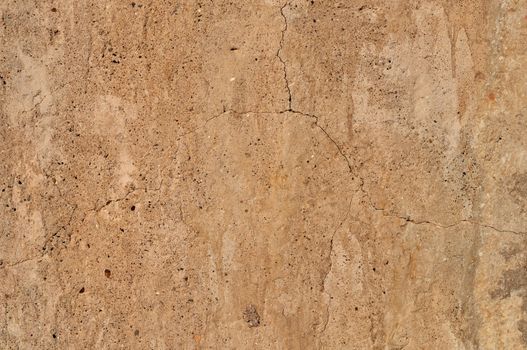 Close up of old cracked gray concrete wall background