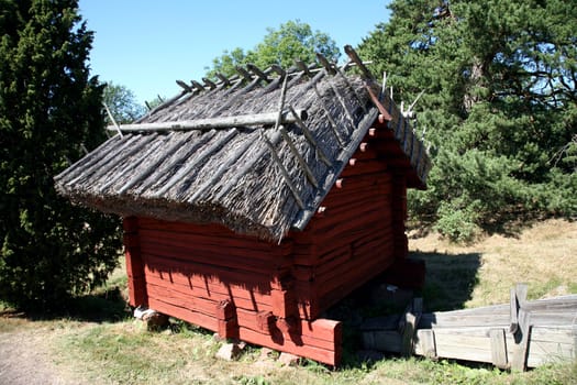 Old traditional Finnish barn