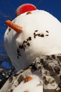 snowman in a winter scene....