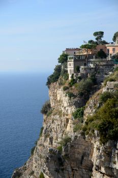 view of sorrento old house on a cliff