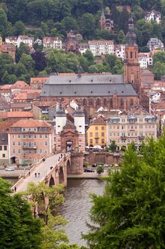 The 'Alte Br�cke' or Old Bridge of Heidelberg, Germany