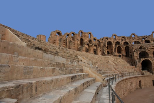 The amphitheater in El-Jem, Tunisia