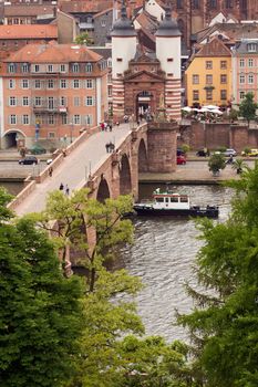 The 'Alte Br�cke' or Old Bridge of Heidelberg, Germany