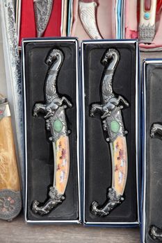 Arabian souvenirs - Oriental knife with ornament