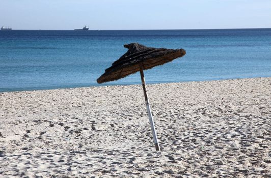 Beach on a sunny day, Sousse, Tunisia