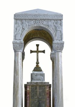 Baldachin on main altar in the St. Blaise Church, Zagreb