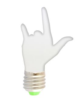 light bulb - hand