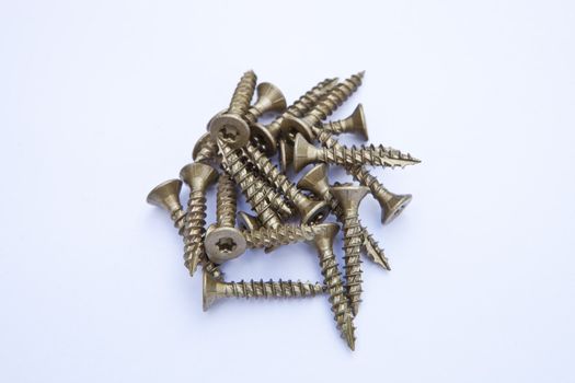 pile of screws with star tip head