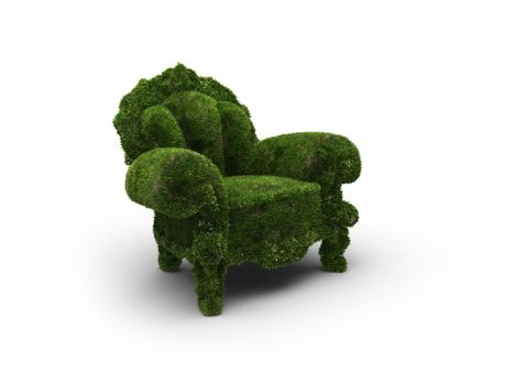 chair designed as an herbal