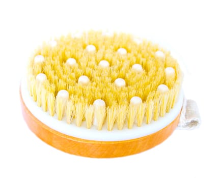 Massage anti-cellulite brush on a white background