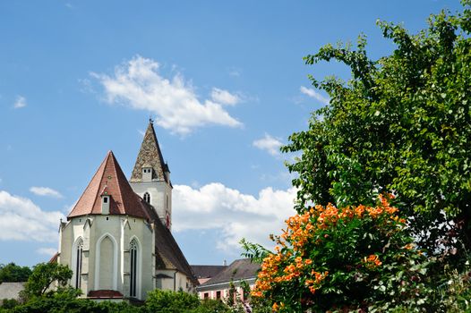 Church of Spitz, a beautiful Village in Wachau, Austria
