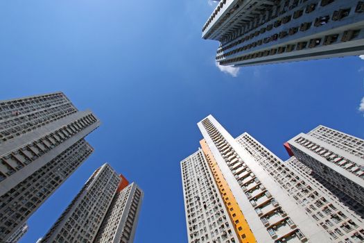 Hong Kong apartment blocks