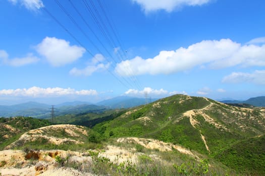 Mountain valley in Hong Kong 