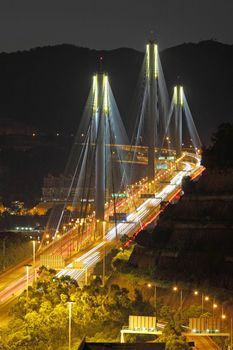 Ting Kau Bridge at night