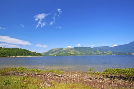 Coastal landscape in Hong Kong Geo Park, it is recently renamed as Global Geo Park.