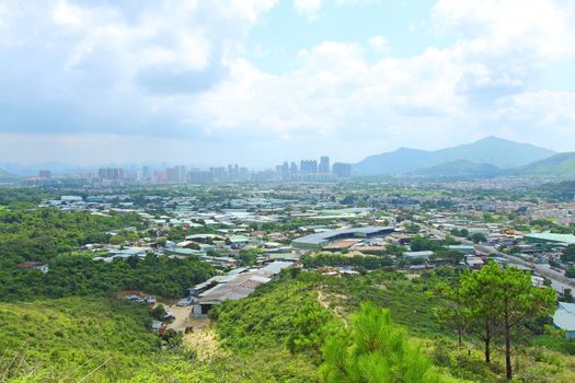 The rural villages in countryside of Hong Kong