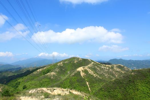 Mountain landscape in Hong Kong