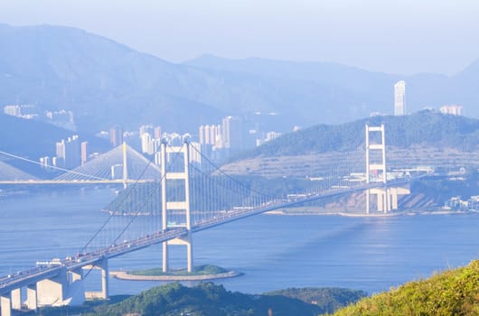 Hong Kong bridges at day