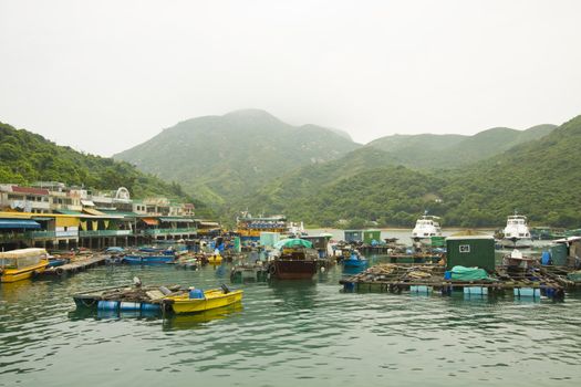 Fishing village in Hong Kong