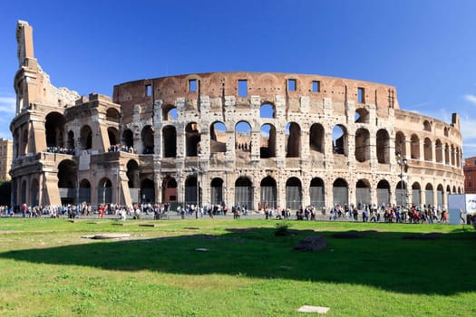 Rome Colosseum Italy in summer