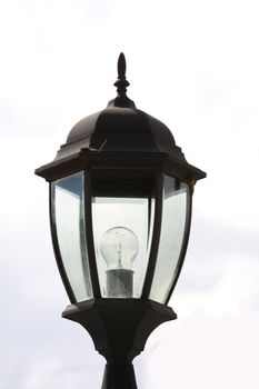 Street lamp on white background