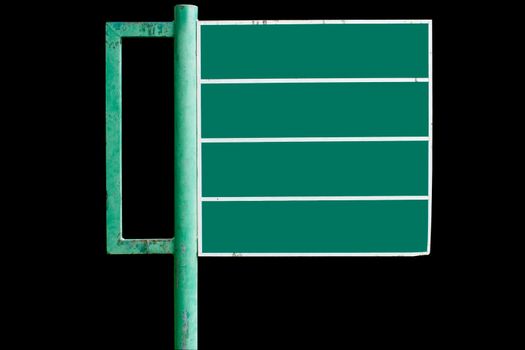 Signs advertising a green background isolated black background.