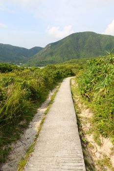 Hiking trail in mountain