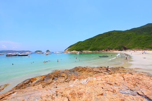 Tropical beach in Hong Kong