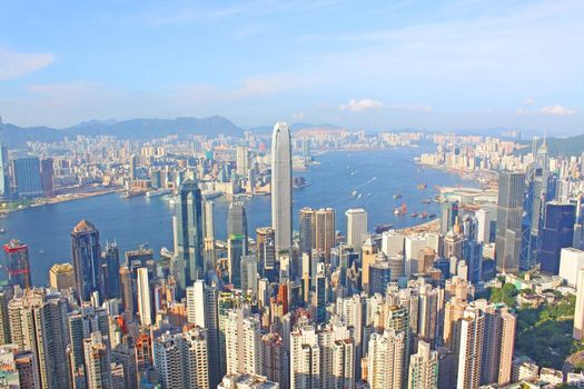 Hong Kong view from the peak 