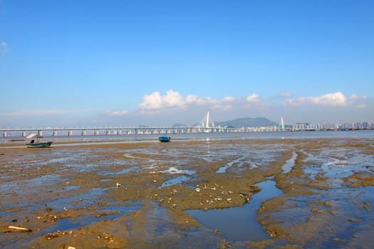 Coastal landscape in Hong Kong