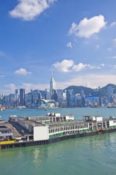 Hong Kong skyline at day